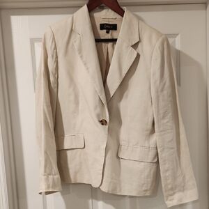 Quince Women's 100% Linen Single-Button Blazer